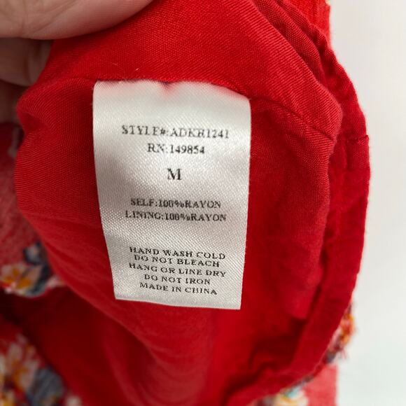 Saide & Sage Dress Women’s Medium Floral Faux Wrap Summer Feminine Flirty - Picture 5 of 8